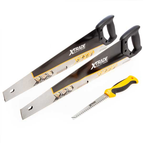 2 Hand Saw 550mm & 150mm Jab Saw - Set of 3 Piece