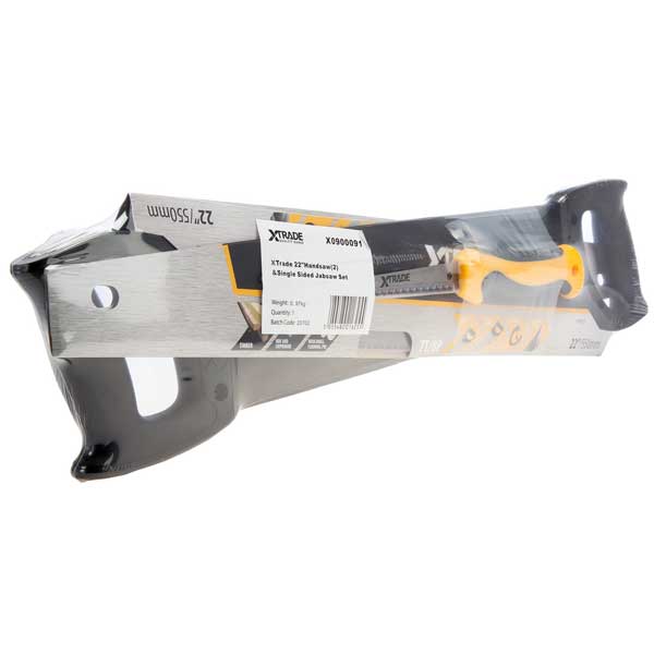 2 Hand Saw 550mm & 150mm Jab Saw - Set of 3 Piece