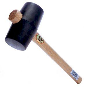 74mm Black Rubber Mallet - 800g