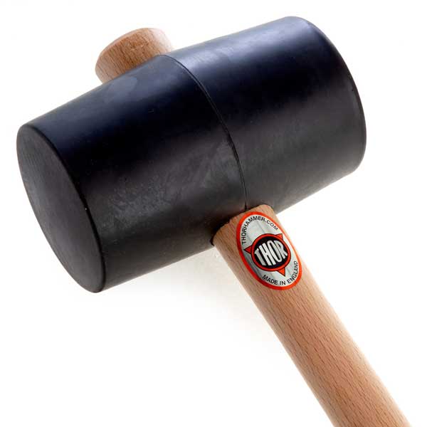 90mm Black Rubber Mallet - 1200g