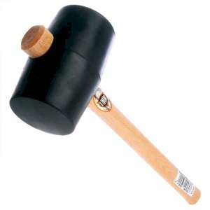 90mm Black Rubber Mallet - 1200g