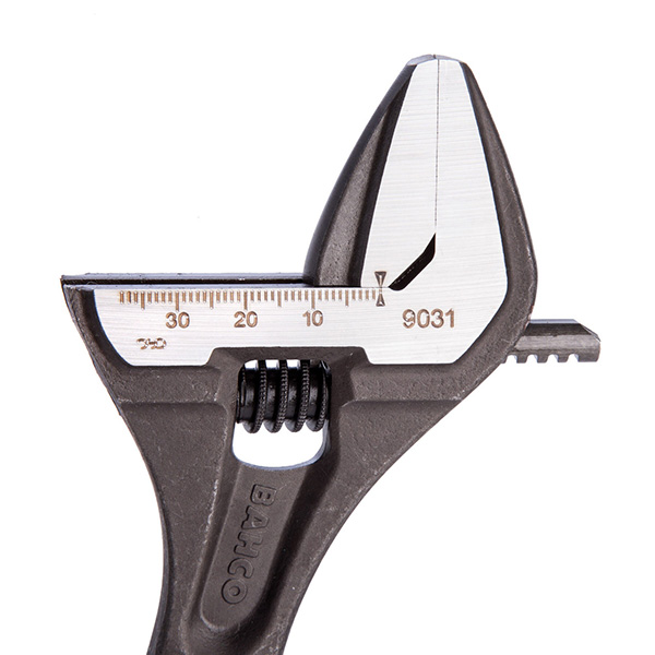 Bahco 9031 Adjustable Wrench 8in / 200mm - 38mm Extra Wide Jaw Capacity