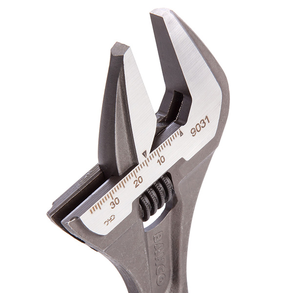 Bahco 9031 Adjustable Wrench 8in / 200mm - 38mm Extra Wide Jaw Capacity