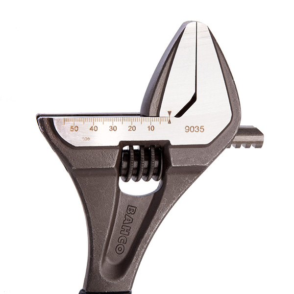 Bahco 9035 Adjustable Wrench 12 3/4in / 324mm - 55mm Extra Wide Jaw Capacity