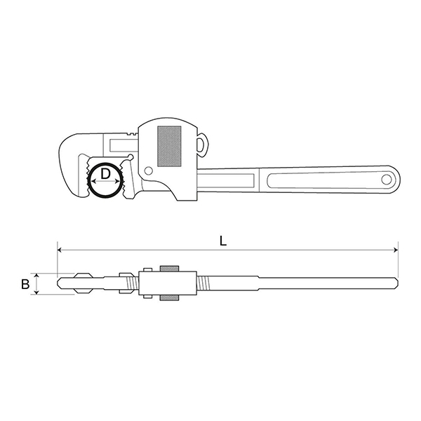 Bahco Stillson Type Pipe Wrench 12 Inch