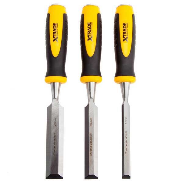 Bevel Edge Chisel Set in Pouch - 3 Piece
