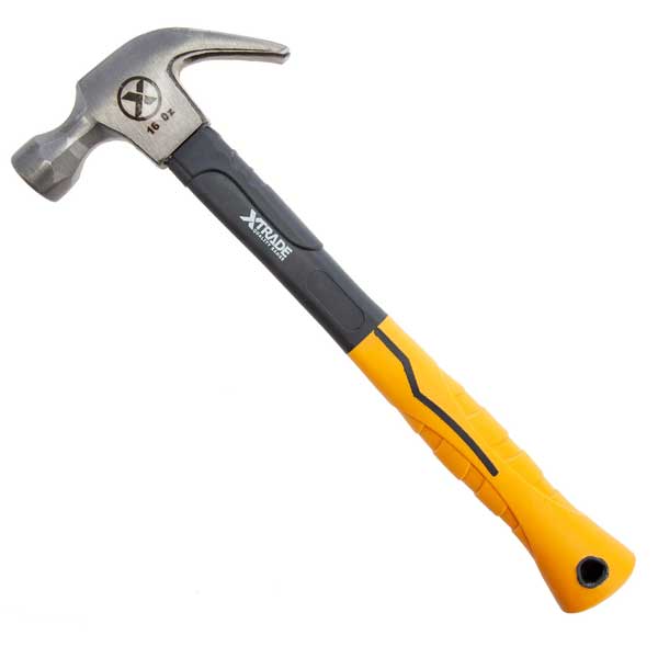 Claw Hammer with Fibreglass Handle