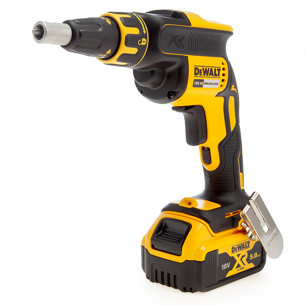 Dewalt DCF620P2K 18V Brushless Collated Drywall Screwdriver (2 x 5.0Ah Batteries)