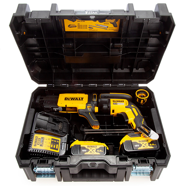 Dewalt DCF620P2K 18V Brushless Collated Drywall Screwdriver (2 x 5.0Ah Batteries)