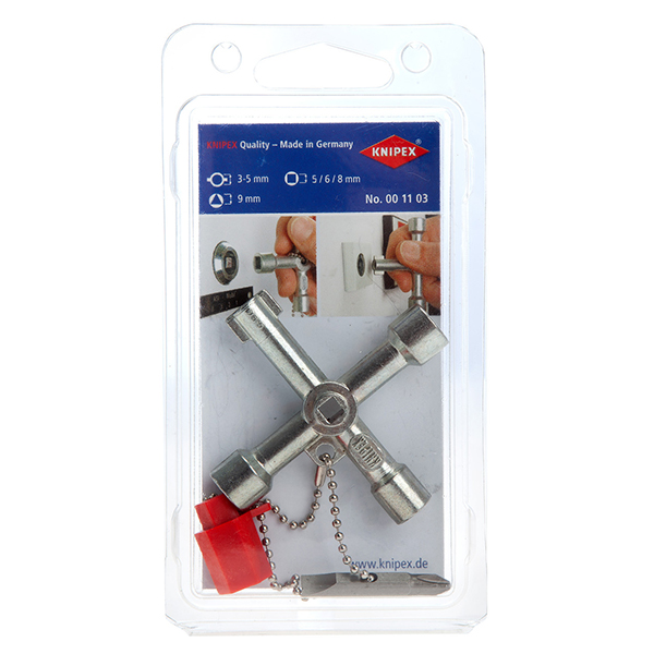 Knipex Control Cabinet Key for all Standard Cabinets and Shut-Off Systems