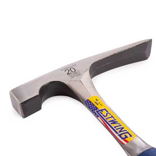 Smooth Face Masons Brick Hammer with Vinyl Grip 20oz